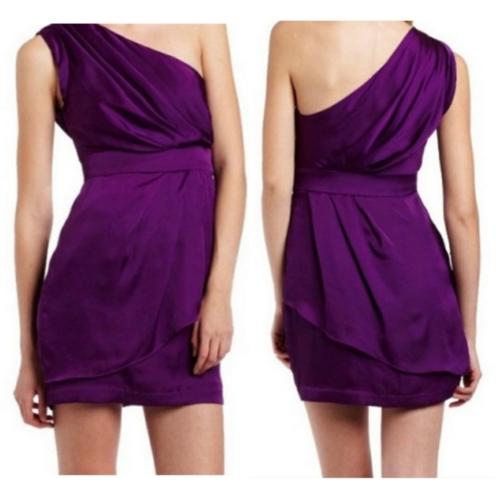 BCBGeneration One Shoulder Cocktail Dress Size 6